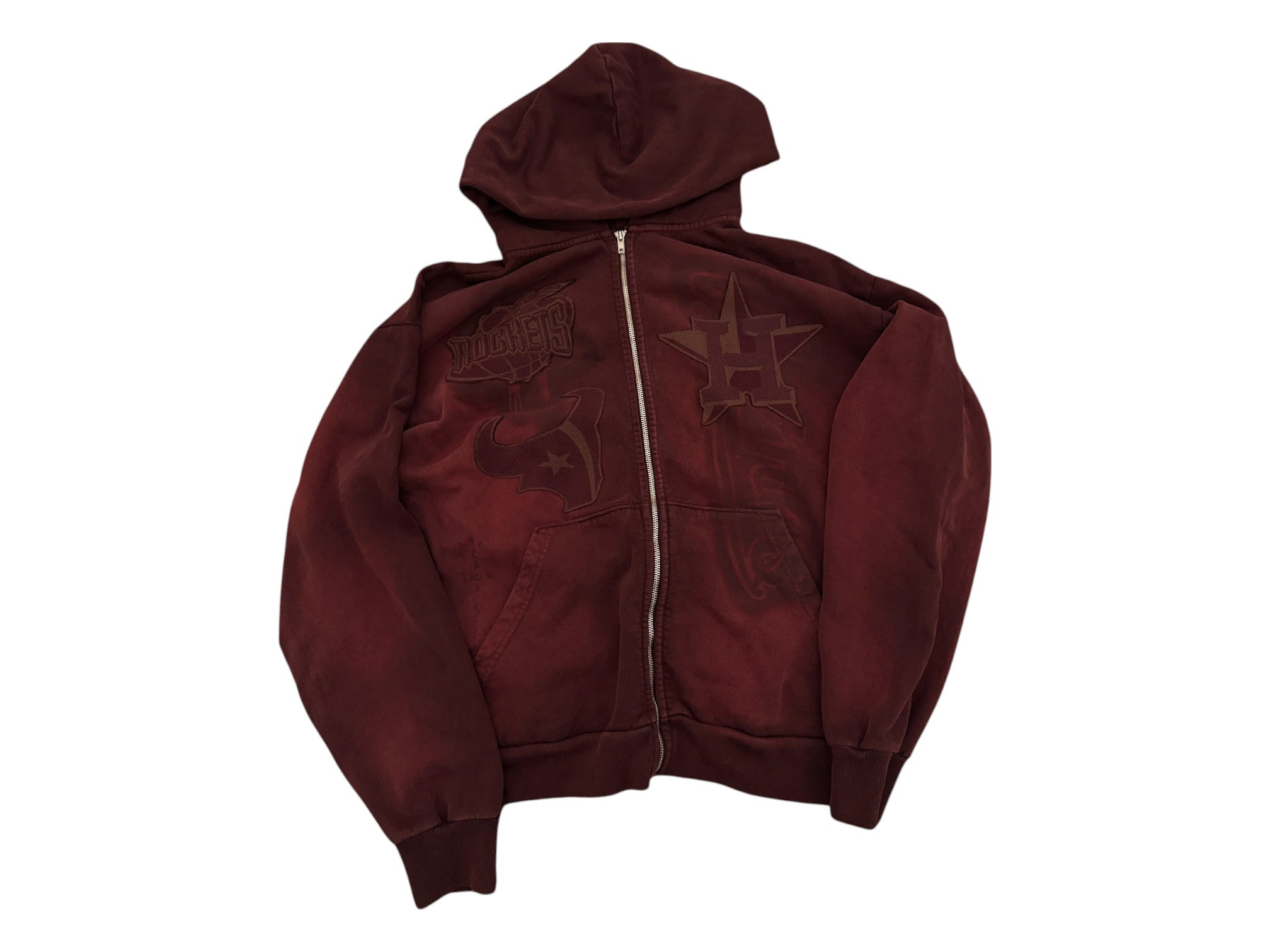 Cactus Jack Fanatics 2025 Rep Your City Houston Hoodie Red
